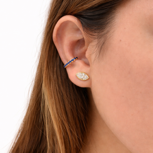 Livia Sapphire Ear Cuff