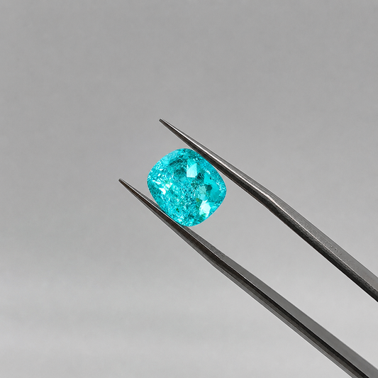 YAG Paraiba Rectangle Cushion 8.19ct