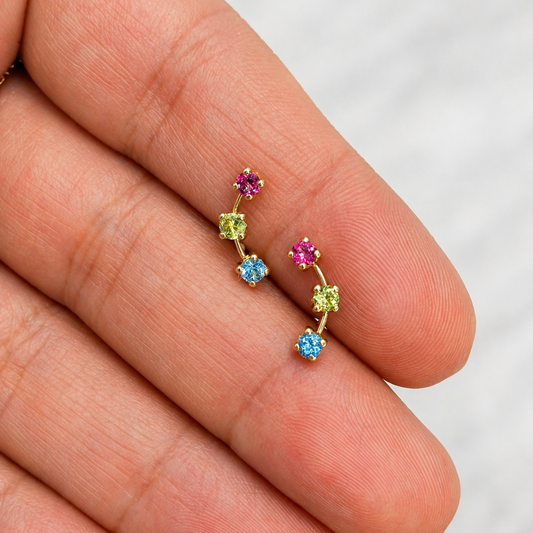 Sunset Trio Studs