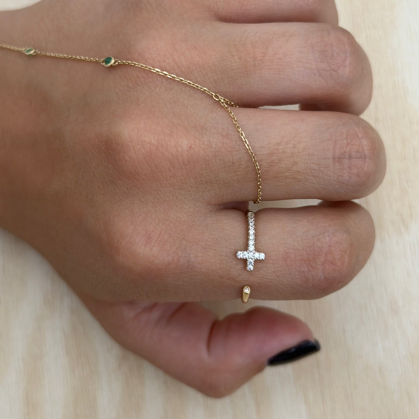 Cross Cuff Ring