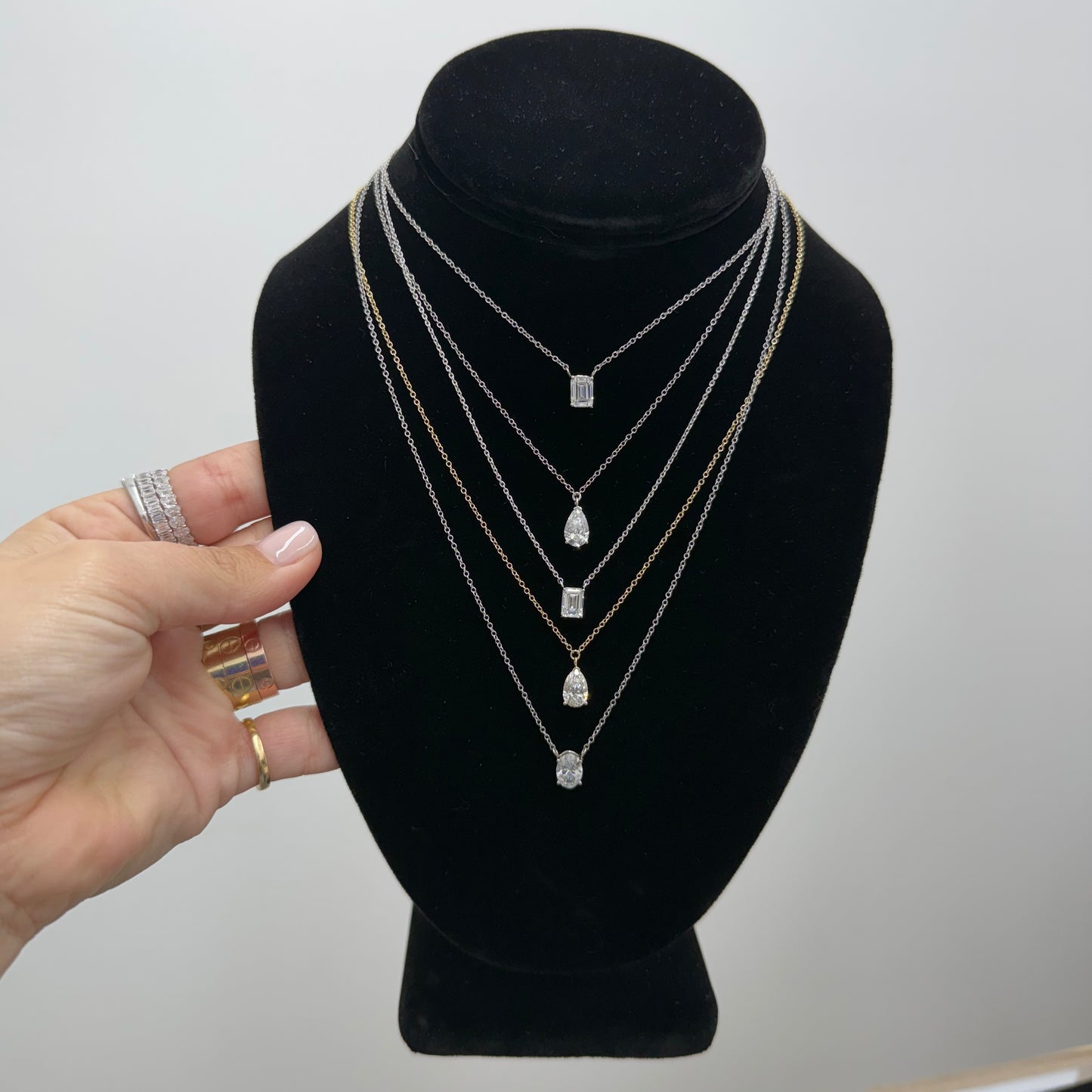 Emerald Solitaire Necklace