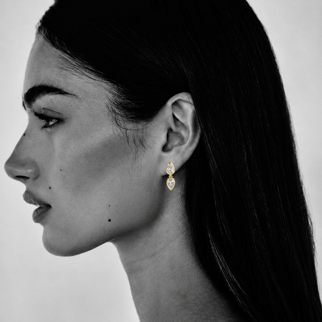 Double Take Studs in Pear