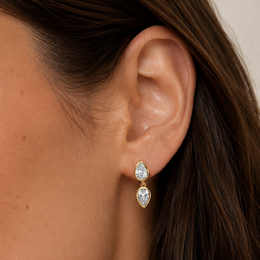 Double Take Studs in Pear