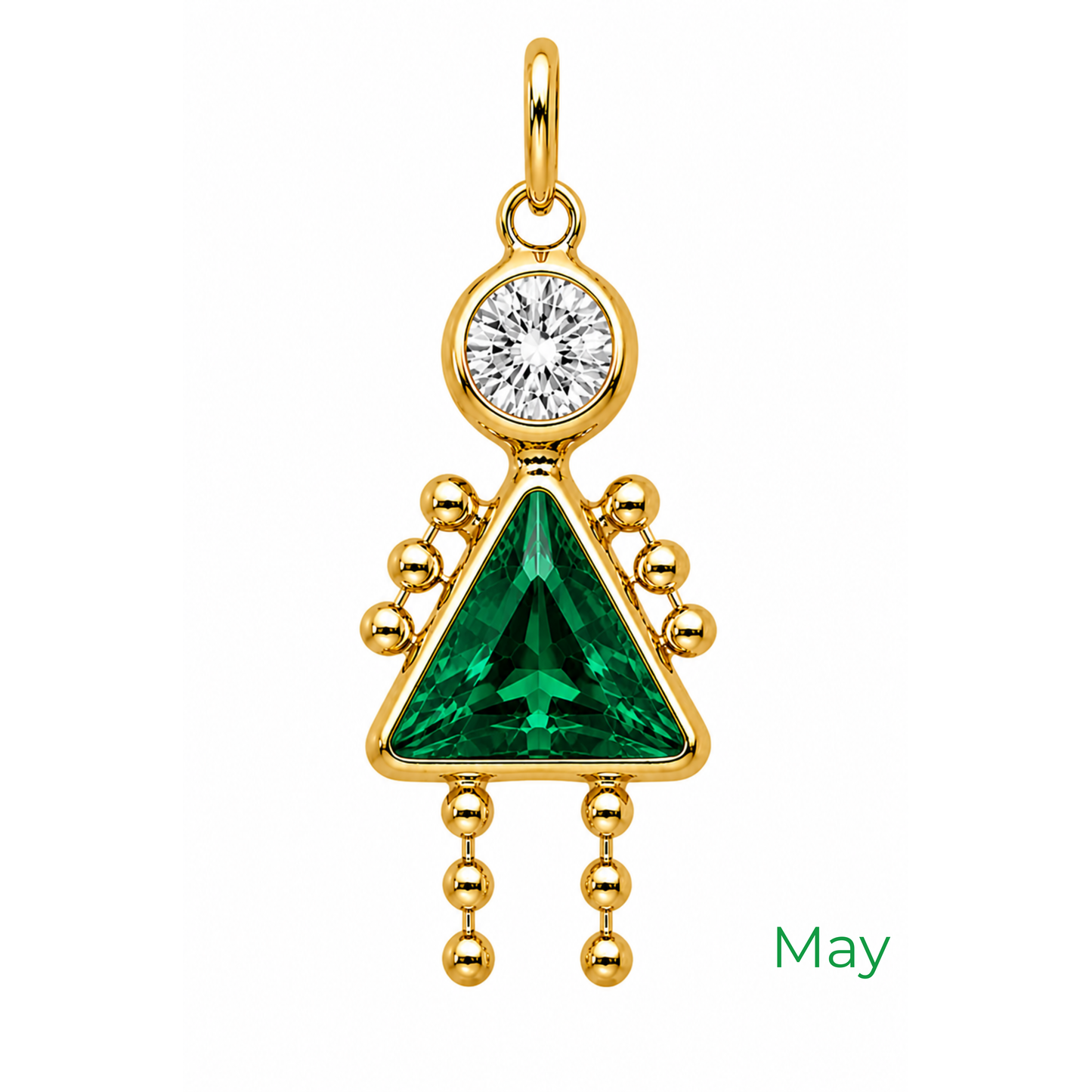 Boy & Girl Birthstone Pendant
