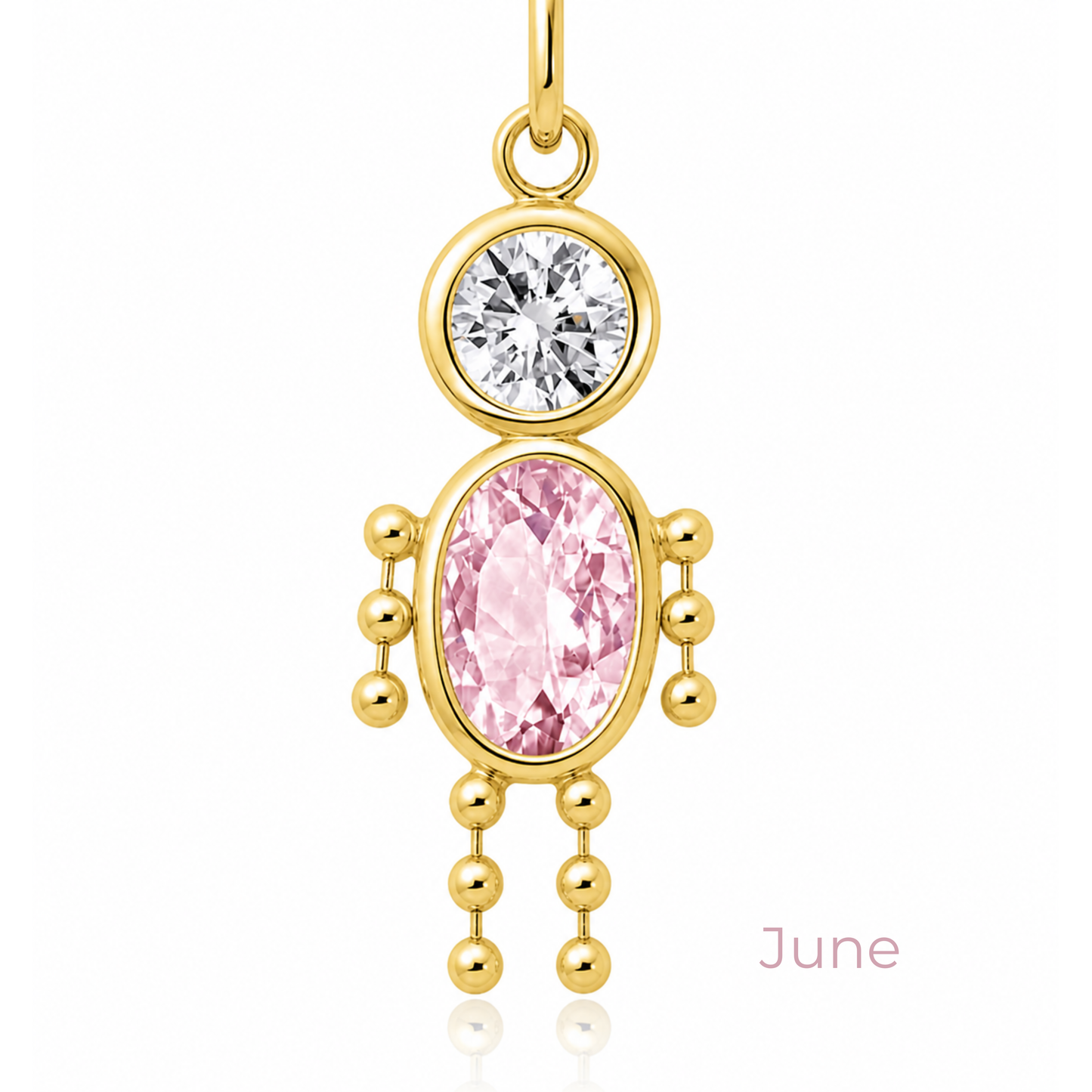 Boy & Girl Birthstone Pendant