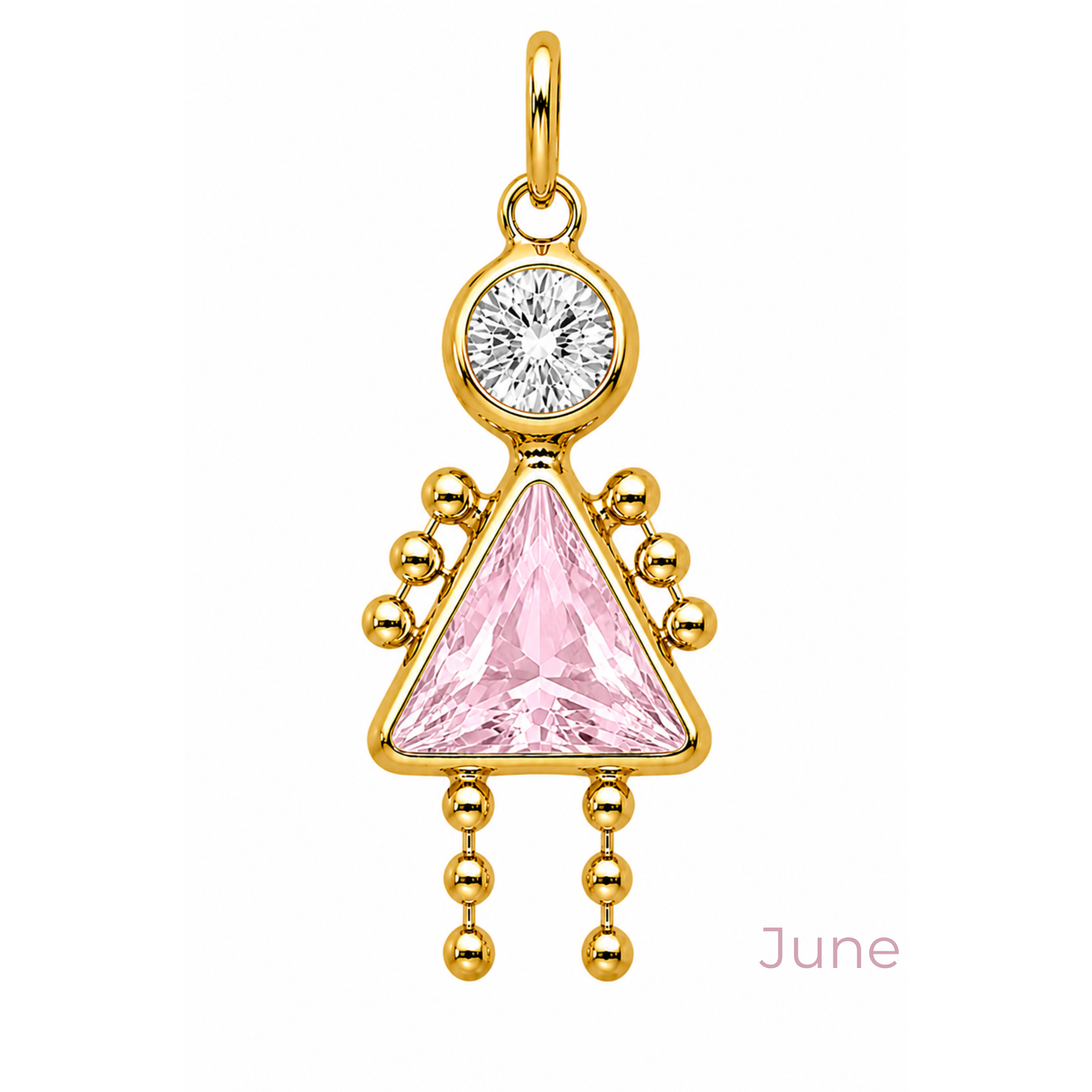 Boy & Girl Birthstone Pendant