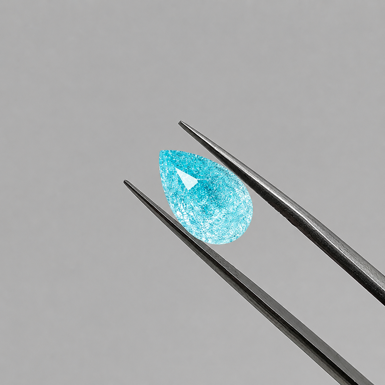 YAG Paraiba Pear 3.748ct