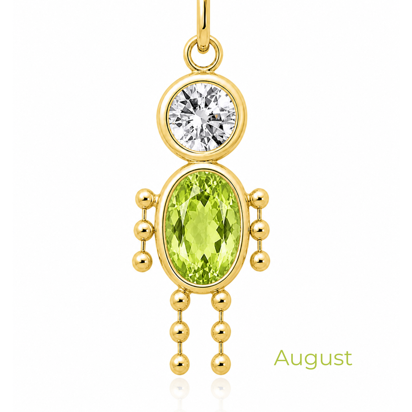 Boy & Girl Birthstone Pendant