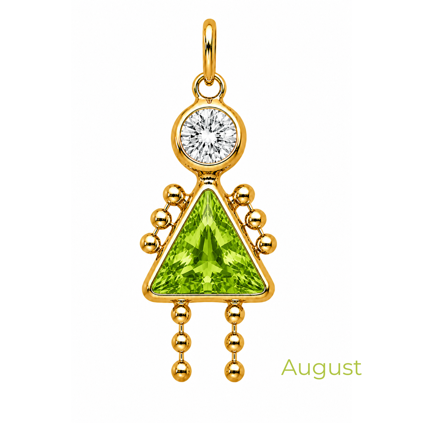 Boy & Girl Birthstone Pendant
