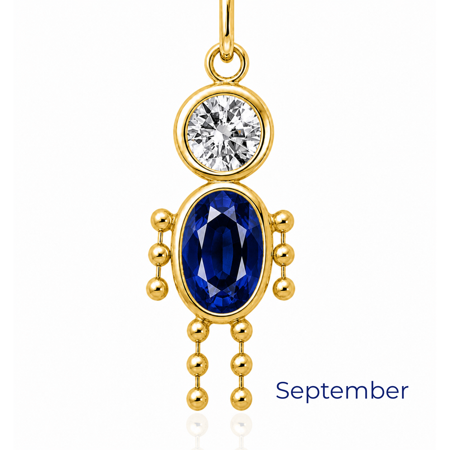 Boy & Girl Birthstone Pendant