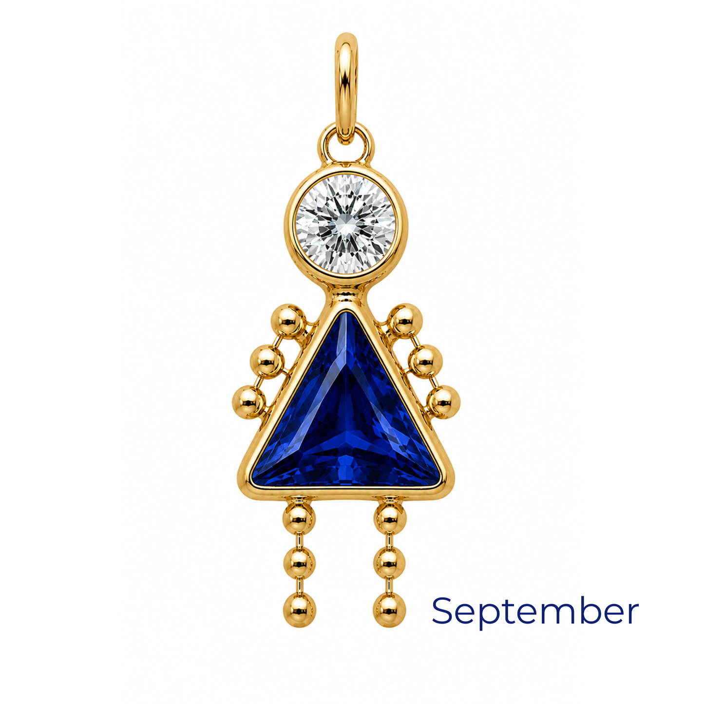 Boy & Girl Birthstone Pendant