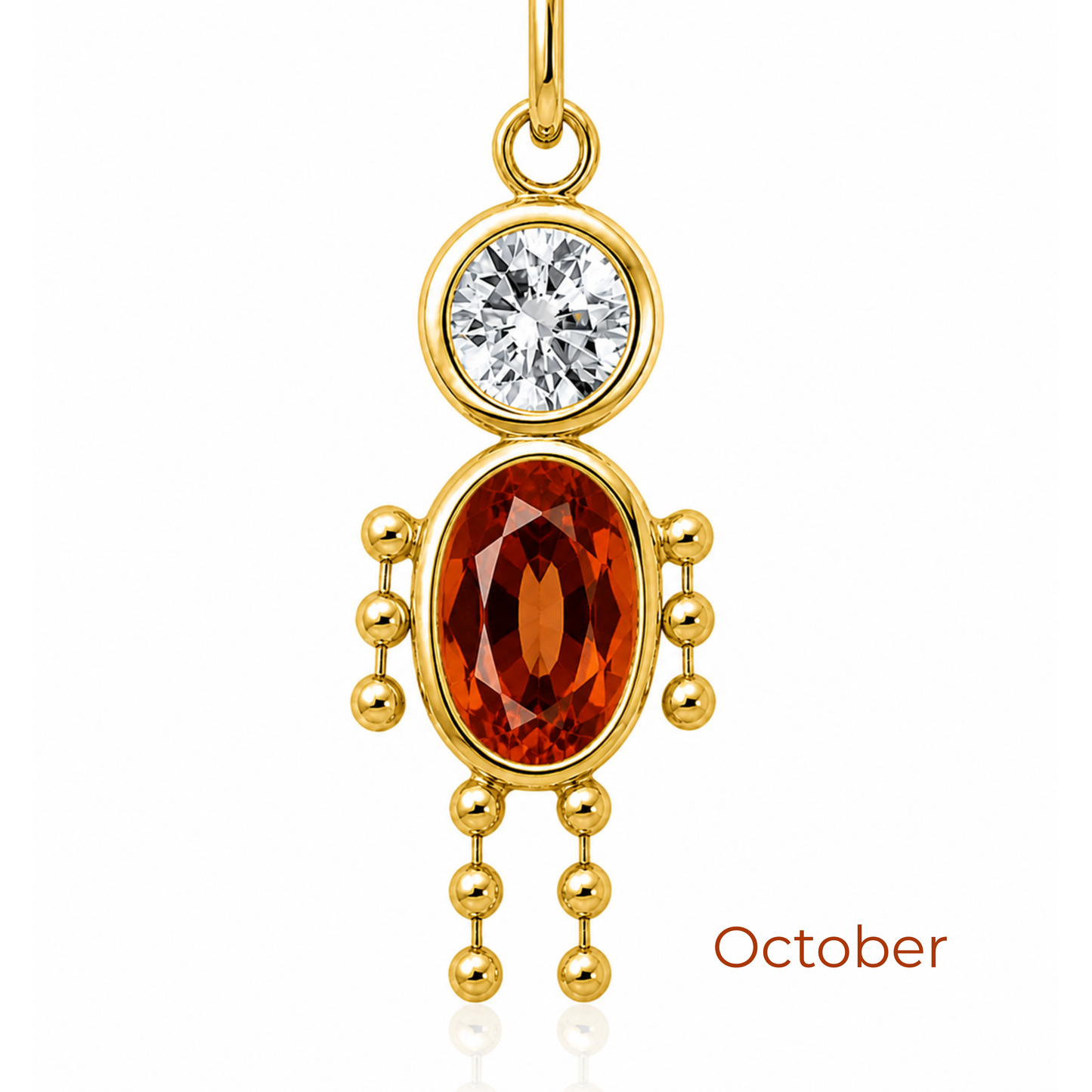 Boy & Girl Birthstone Pendant