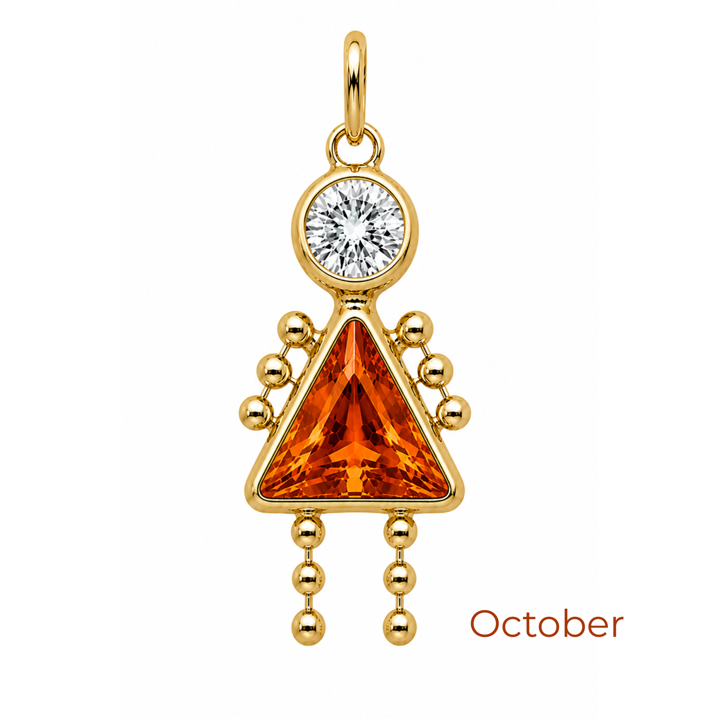 Boy & Girl Birthstone Pendant