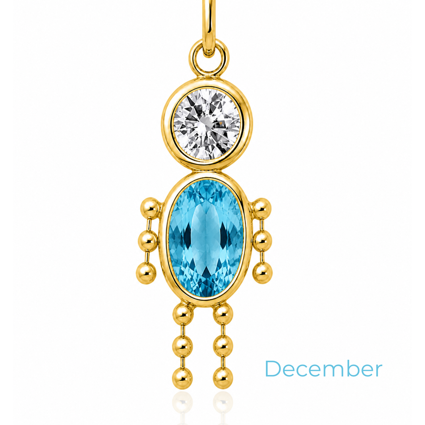 Boy & Girl Birthstone Pendant
