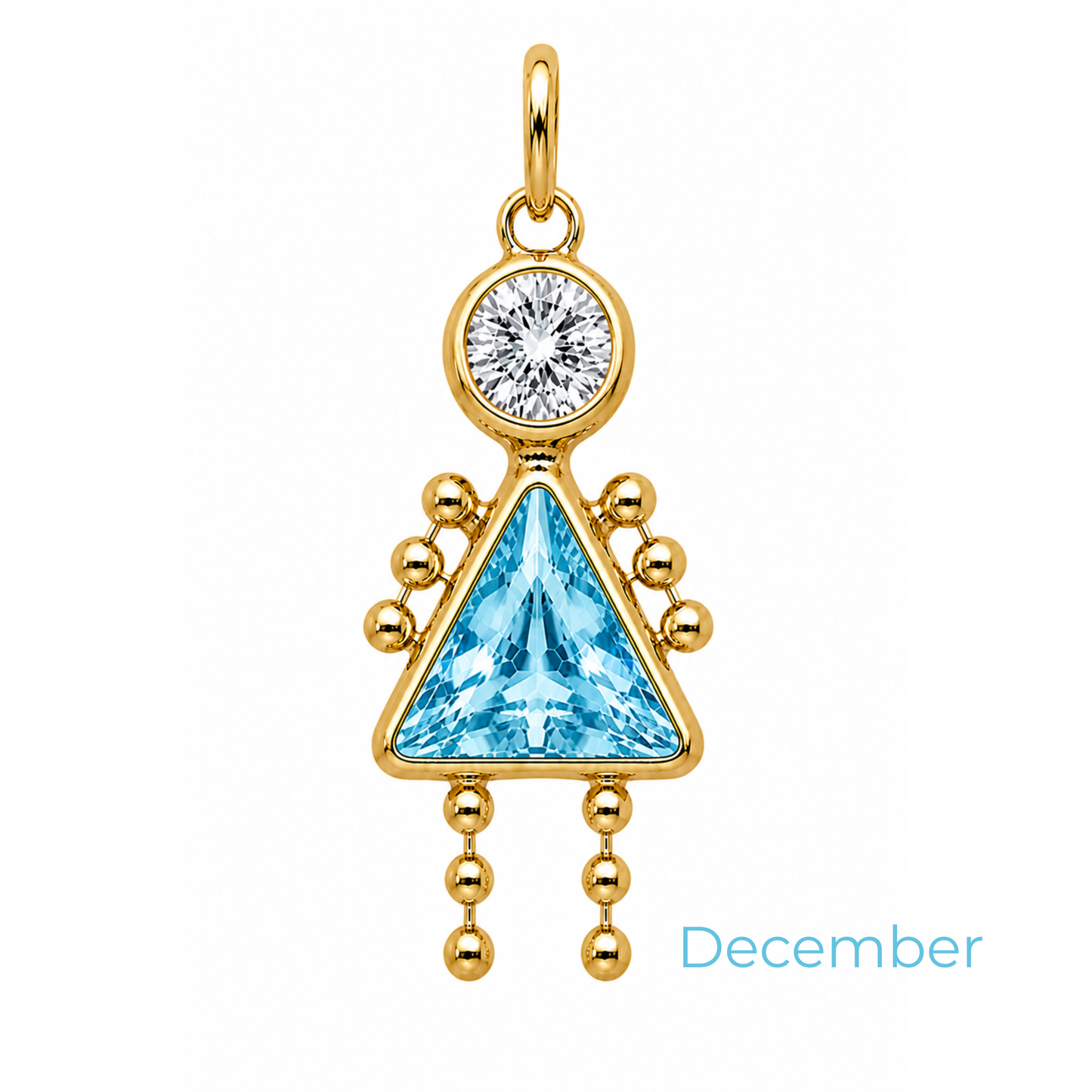 Boy & Girl Birthstone Pendant