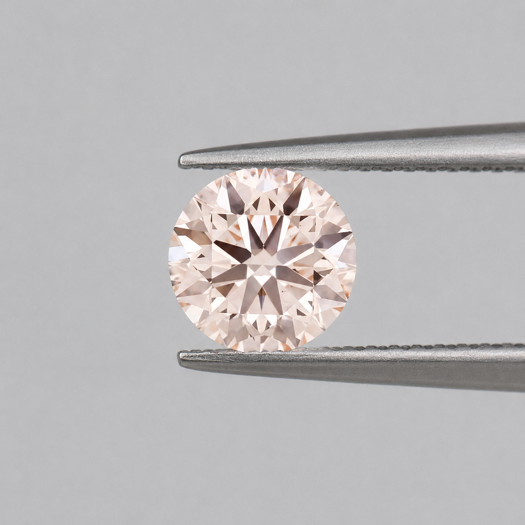 3ct Pink Round