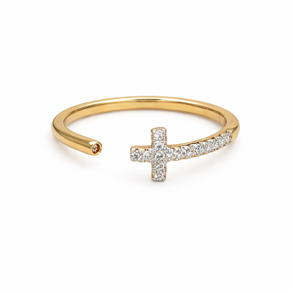 Cross Cuff Ring