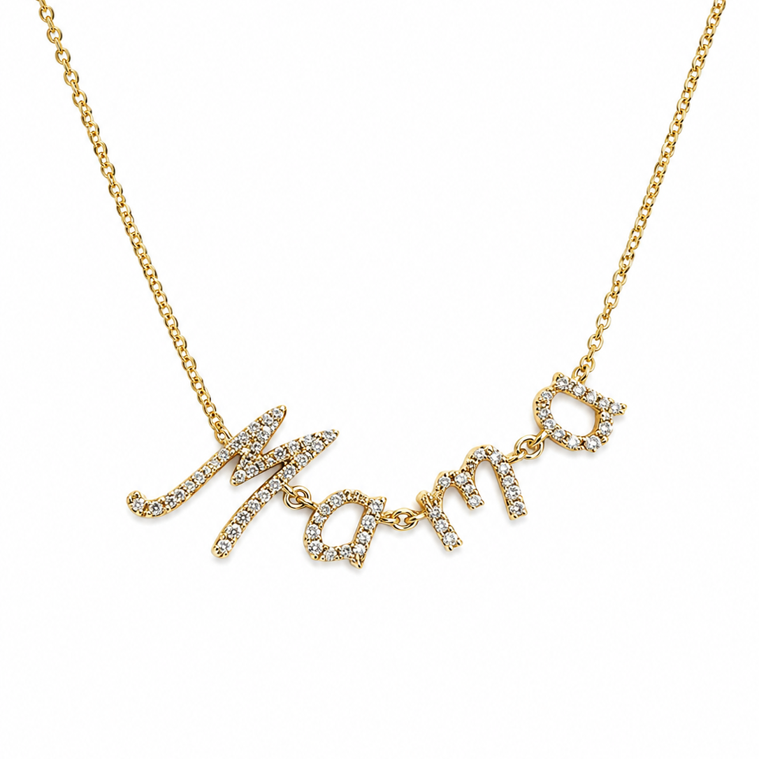 MAMA Cursive Necklace