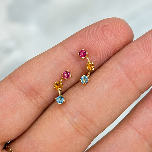 Sunrise Trio Studs