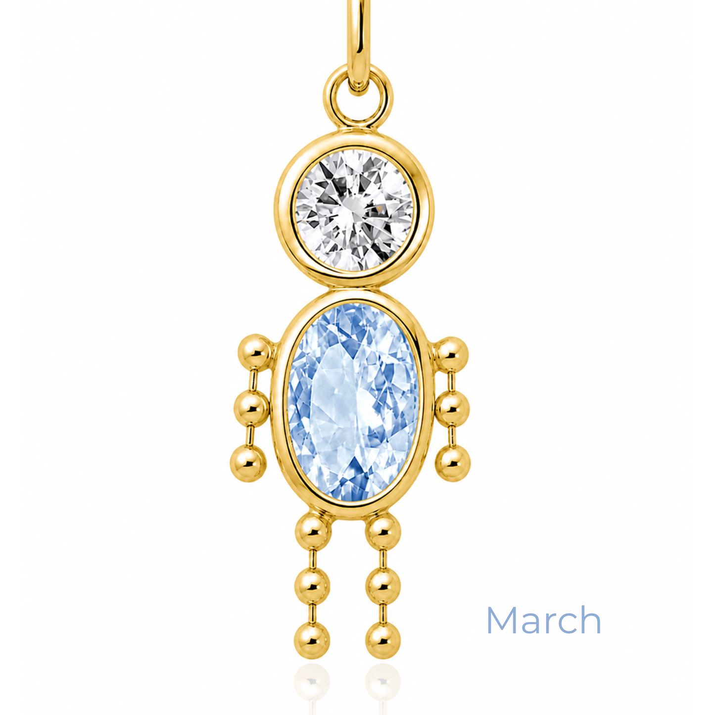 Boy & Girl Birthstone Pendant