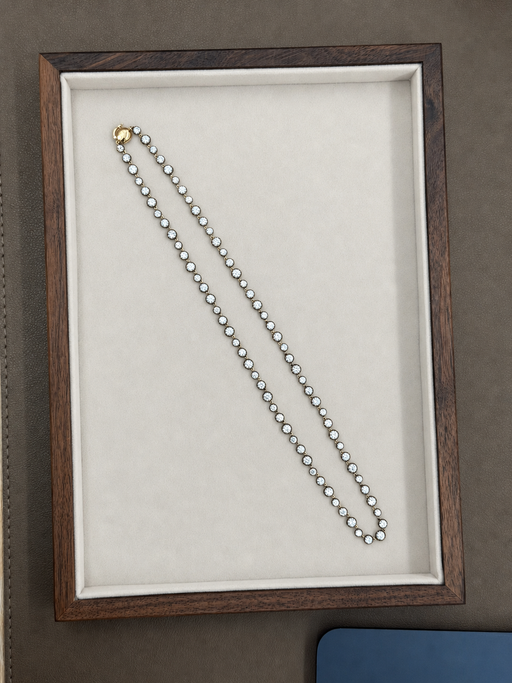 Georgian Setting Tennis Necklace
