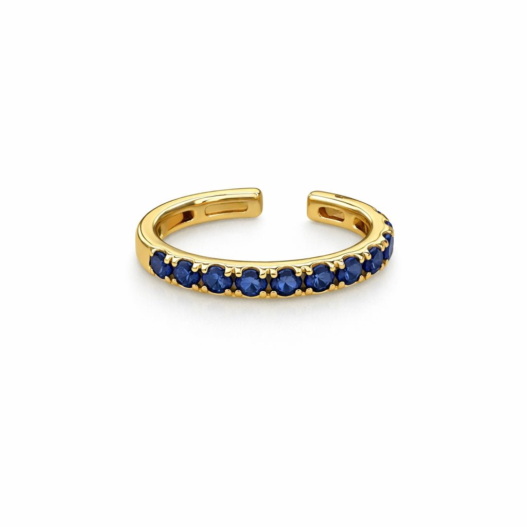 Livia Sapphire Ear Cuff