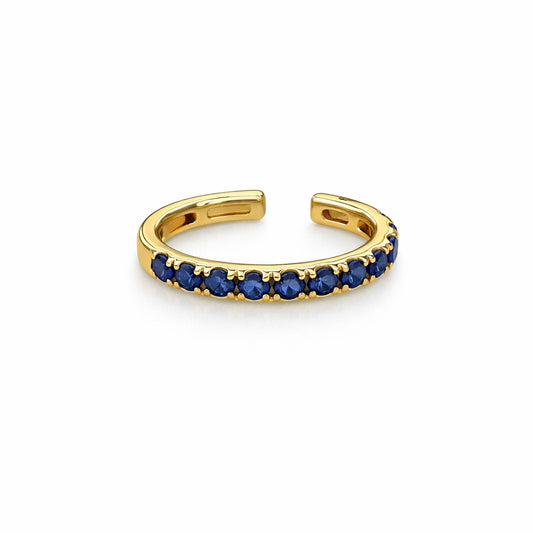Livia Sapphire Ear Cuff