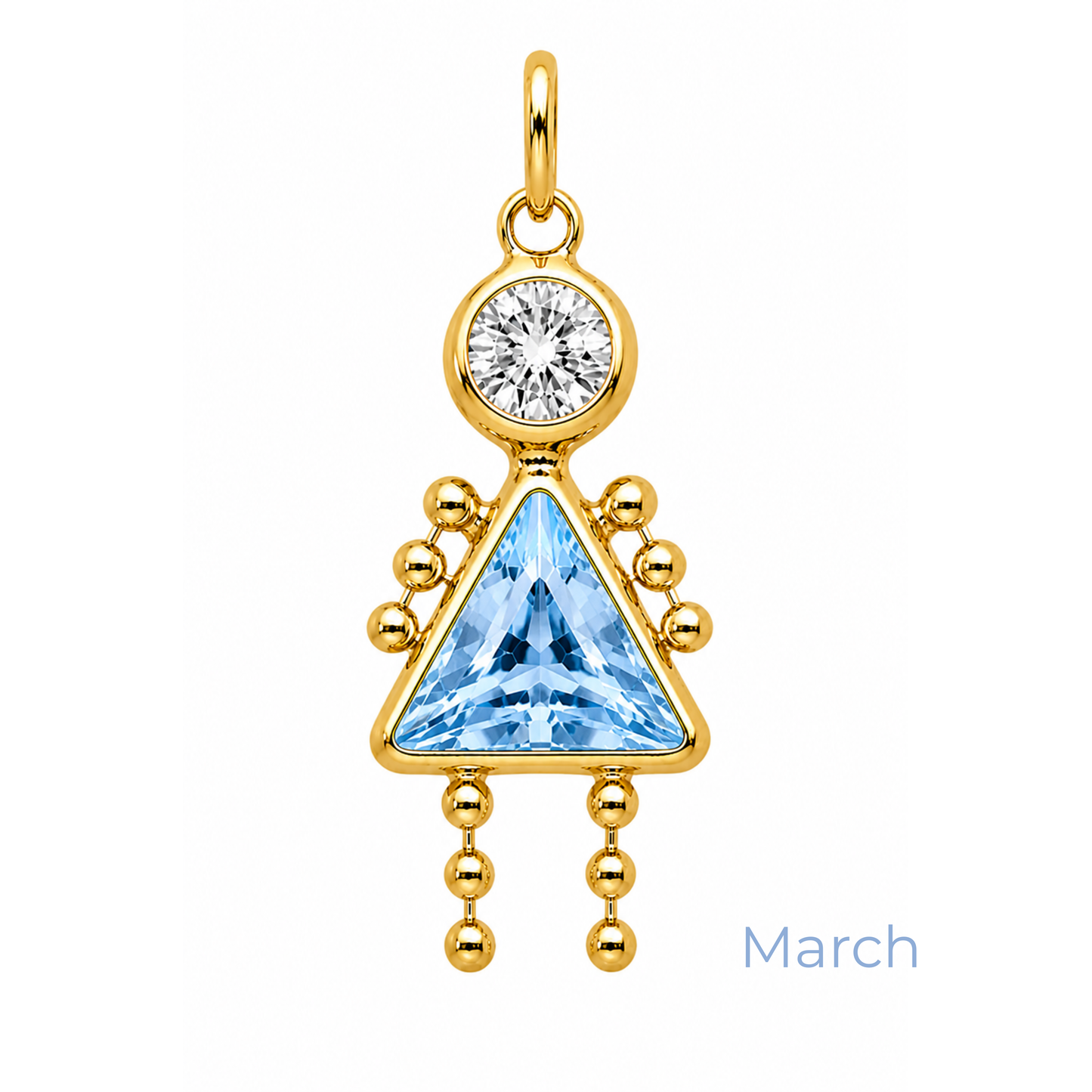 Boy & Girl Birthstone Pendant
