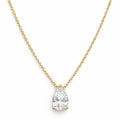 Pear Solitaire Necklace