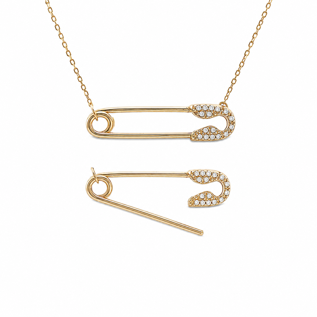 Safety Pin Necklace