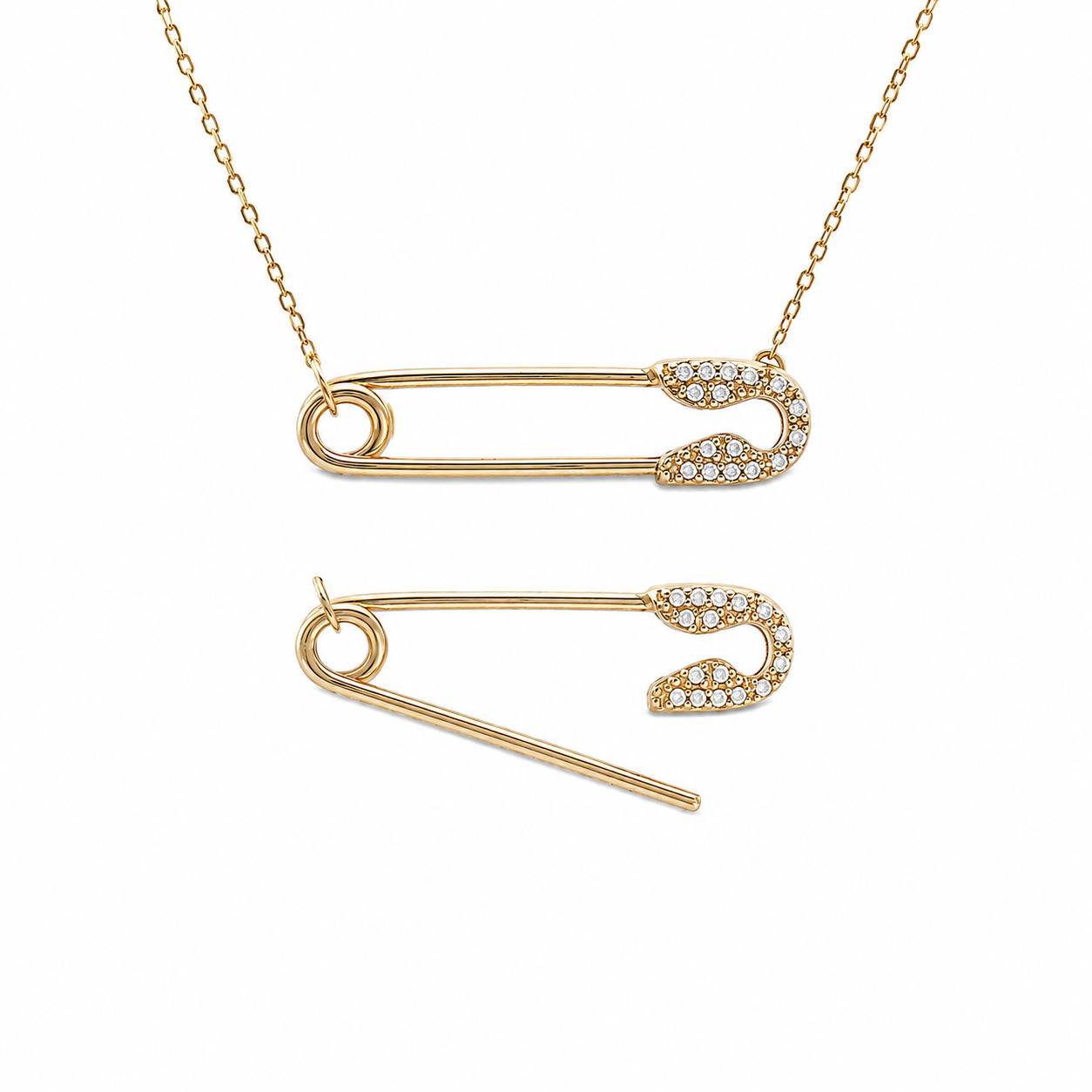 Safety Pin Necklace