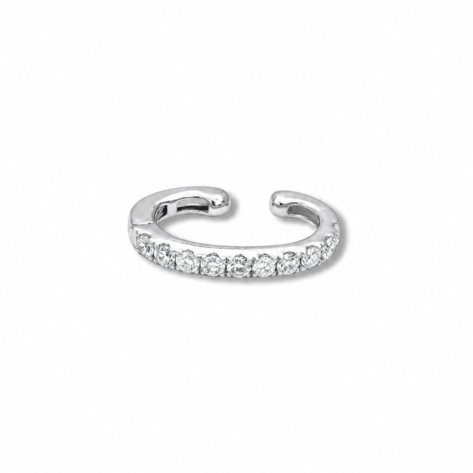 Single Row Diamond Ear Cuff