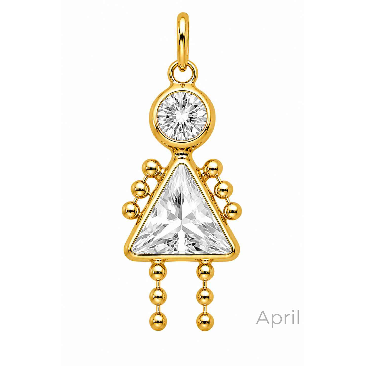 Boy & Girl Birthstone Pendant