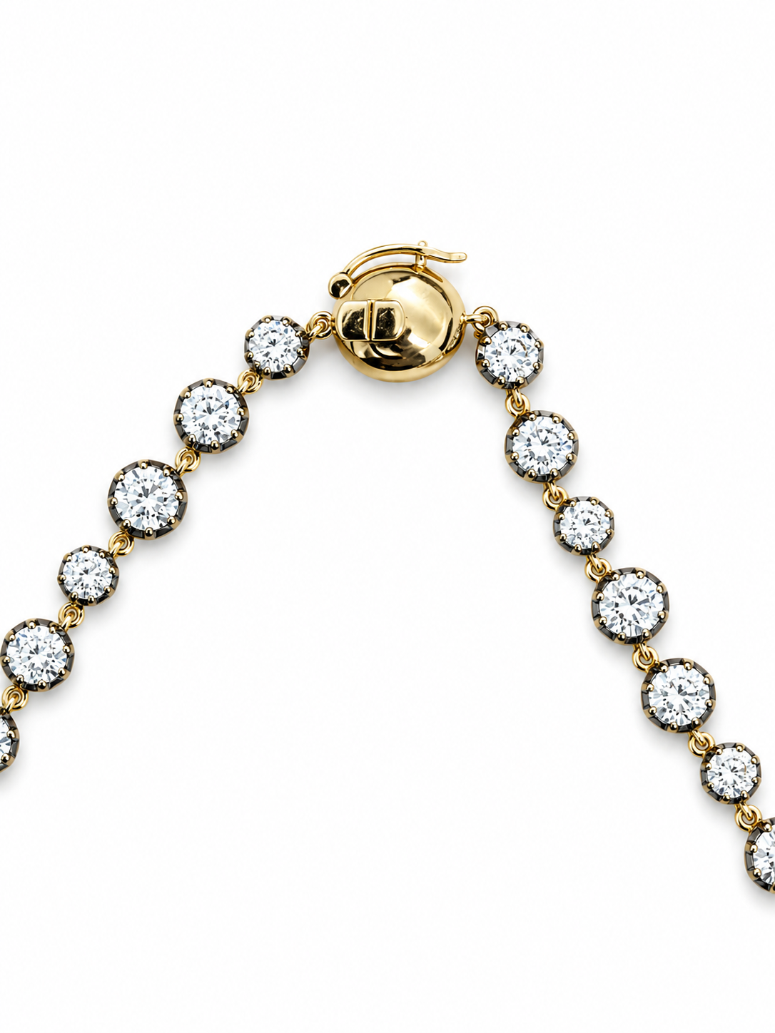 Georgian Setting Tennis Necklace