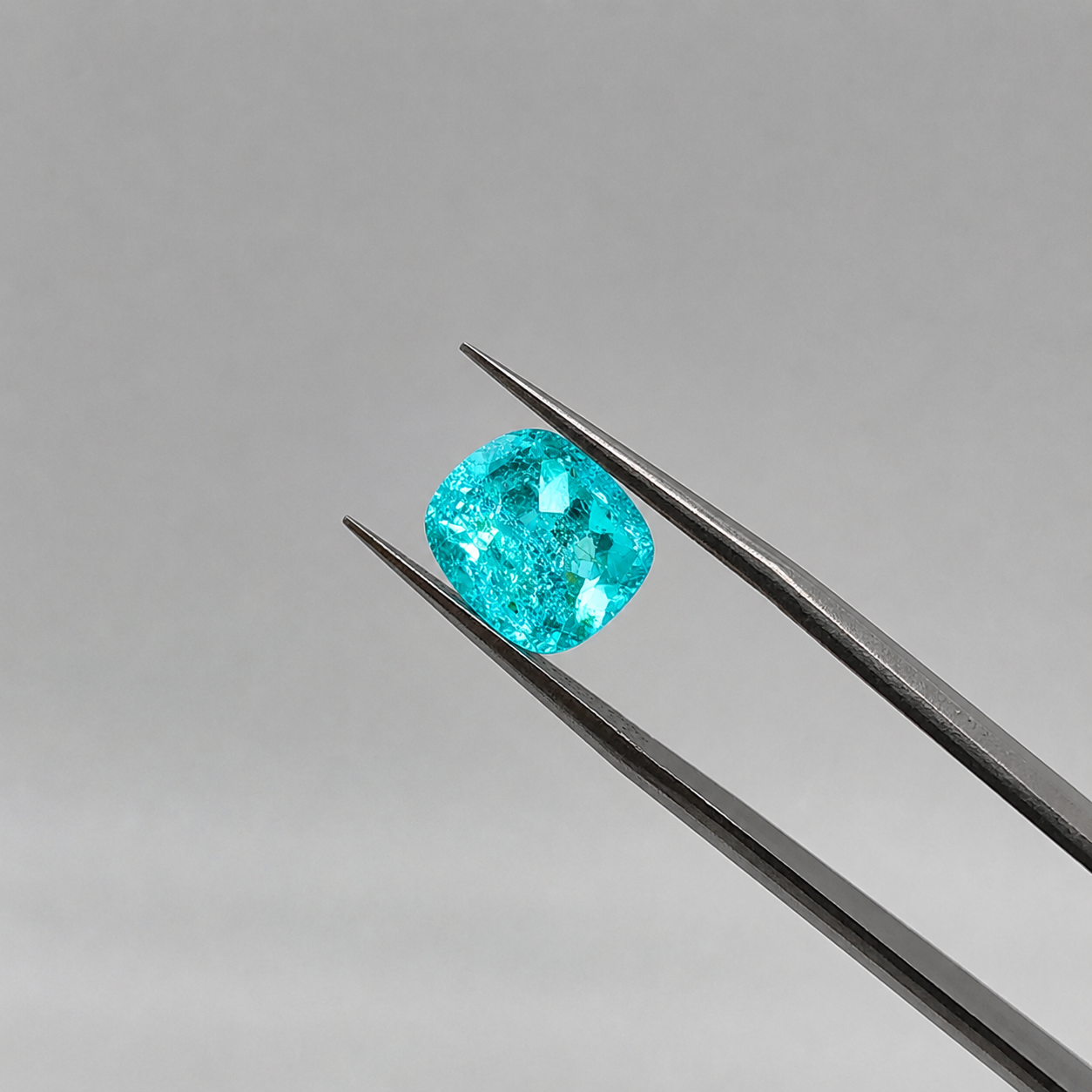 YAG Paraiba Rectangle Cushion 8.19ct