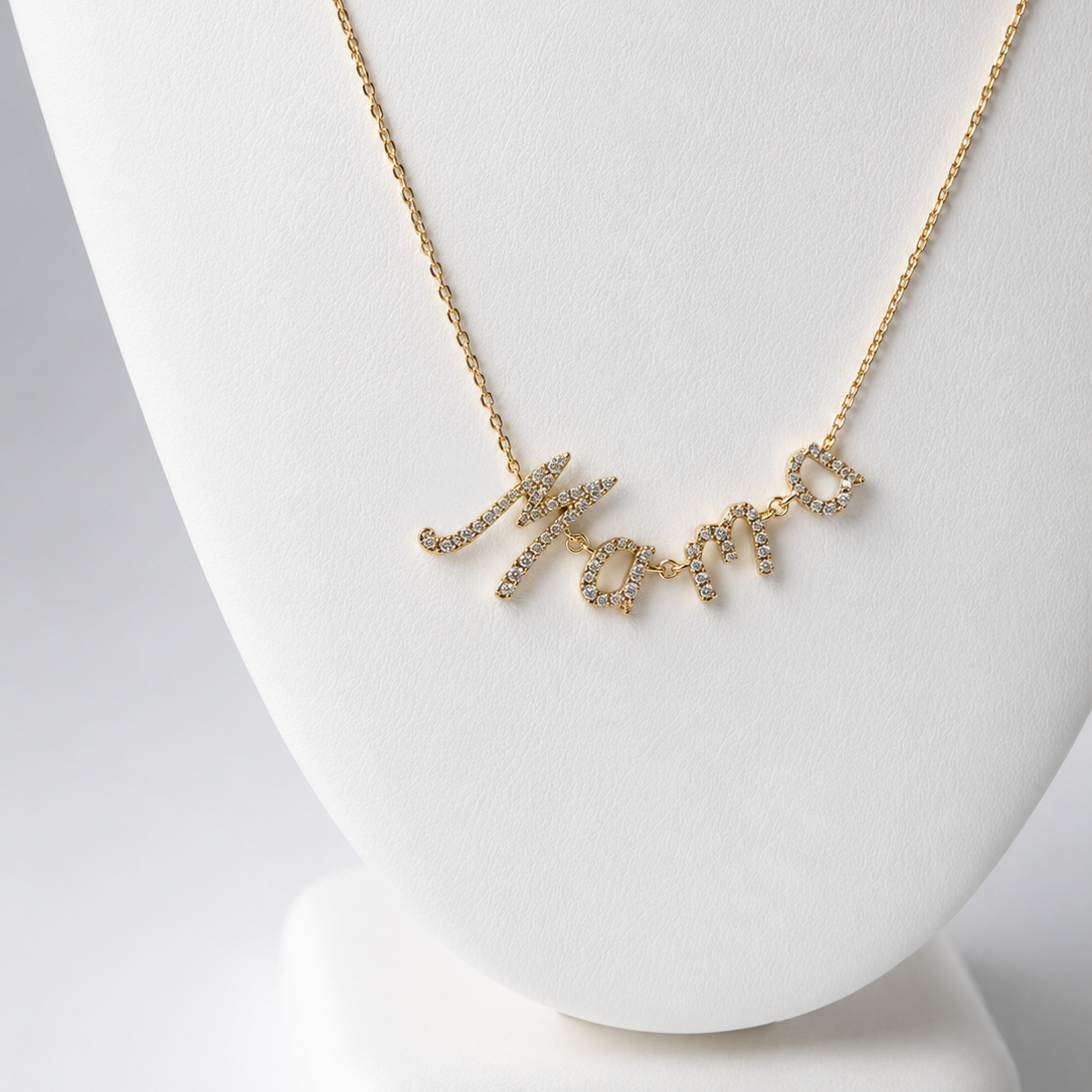 MAMA Cursive Necklace