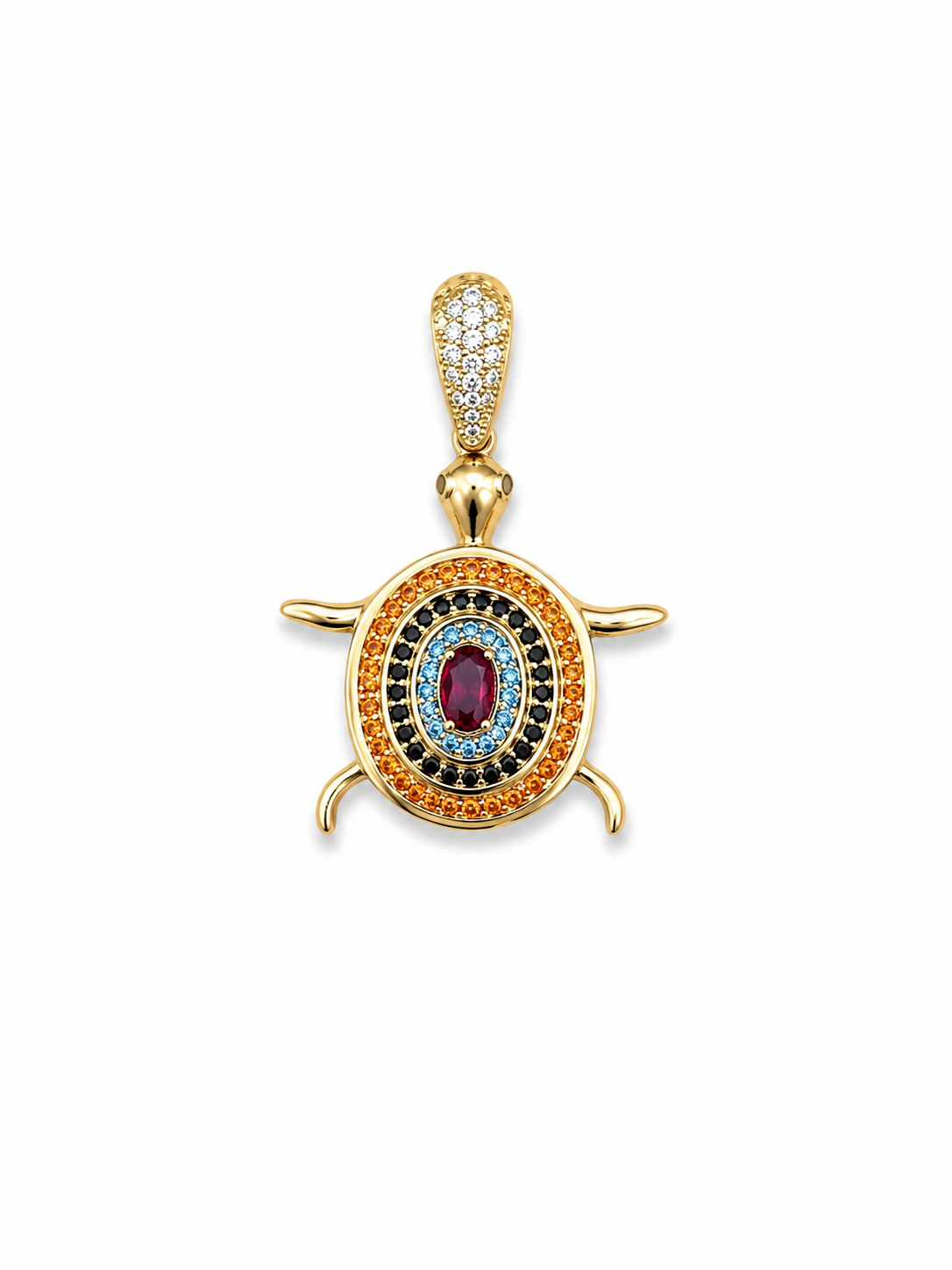 Multicolor Turtle Pendant