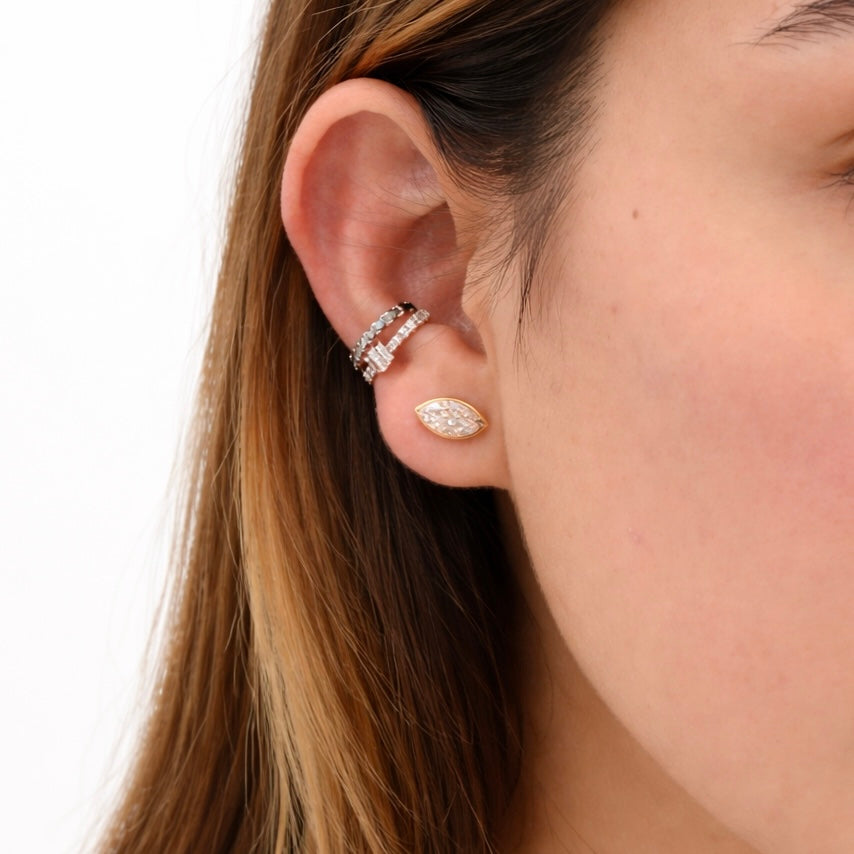 Livia Sapphire Ear Cuff