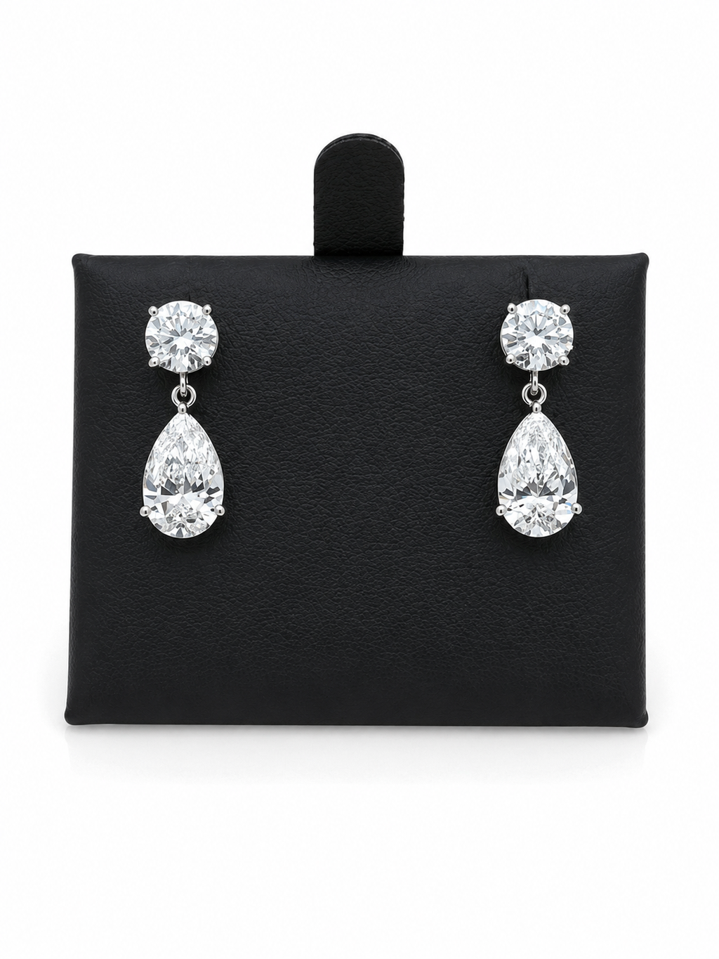 6ct Pear Drop Earrings
