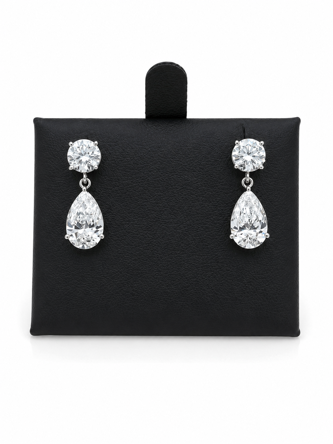 6ct Pear Drop Earrings