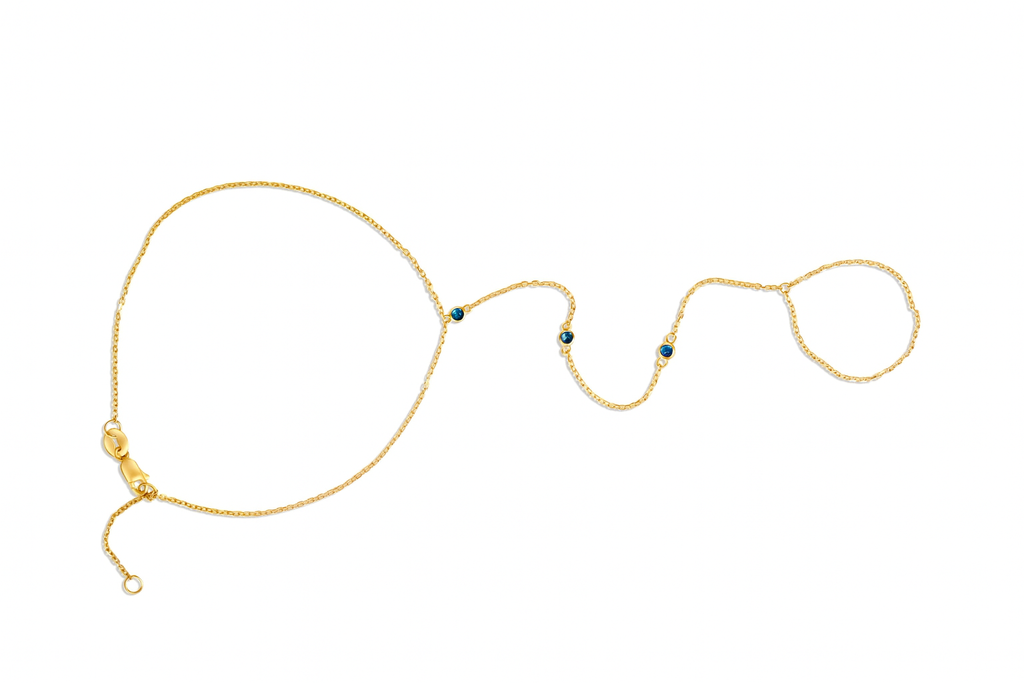 Giada Hand Chain Sapphire