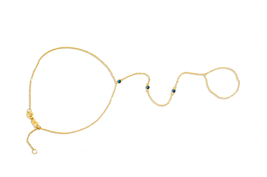 Giada Hand Chain Sapphire