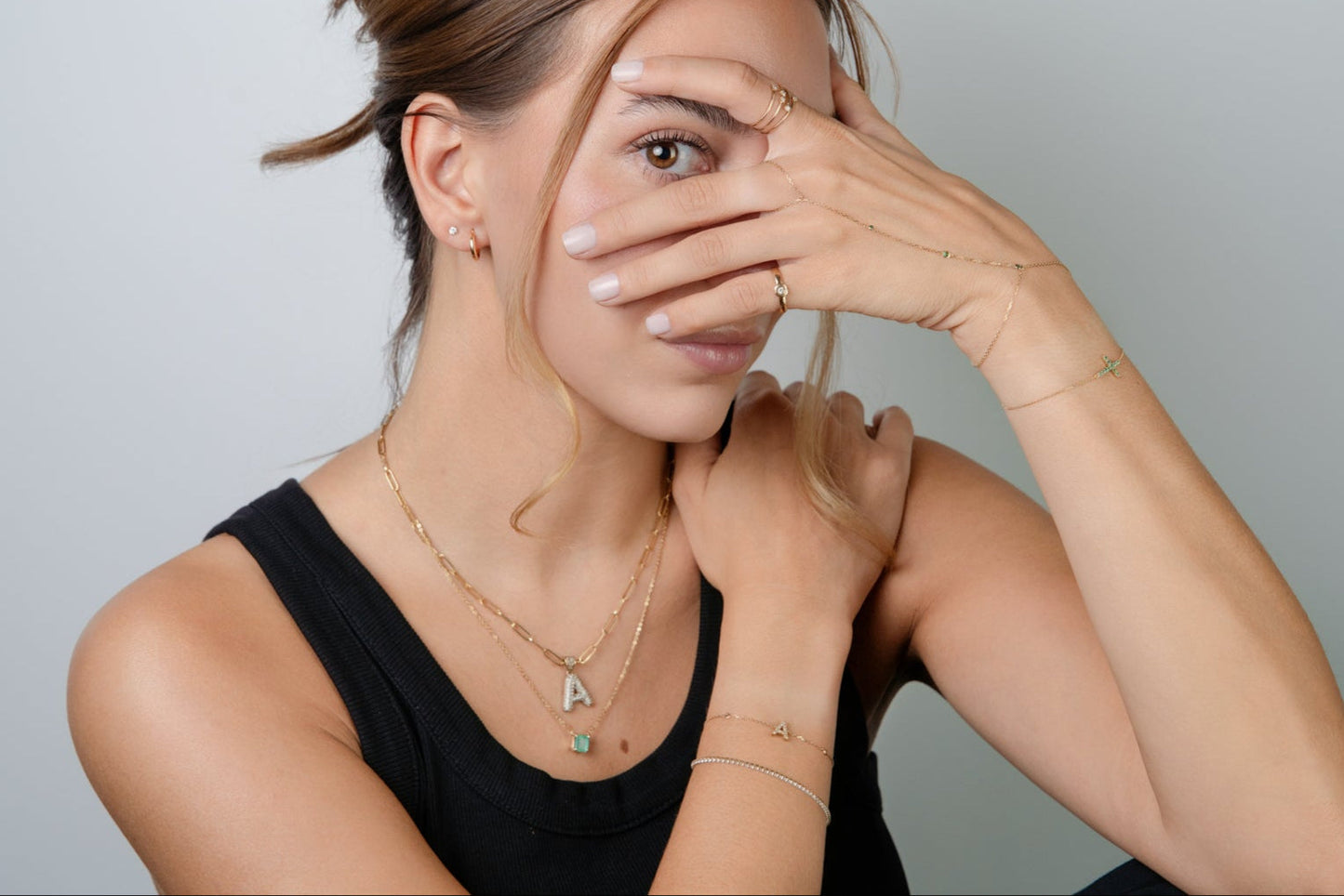 Giada Hand Chain Sapphire