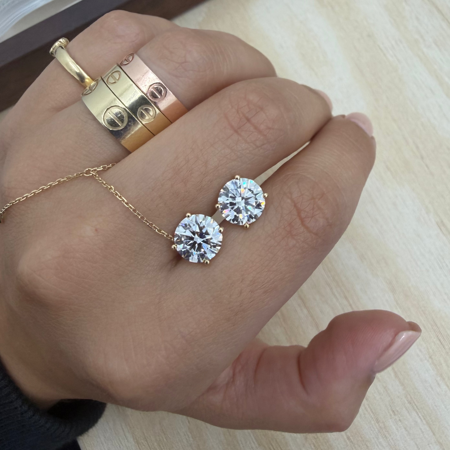 Stelle Studs 4ctw