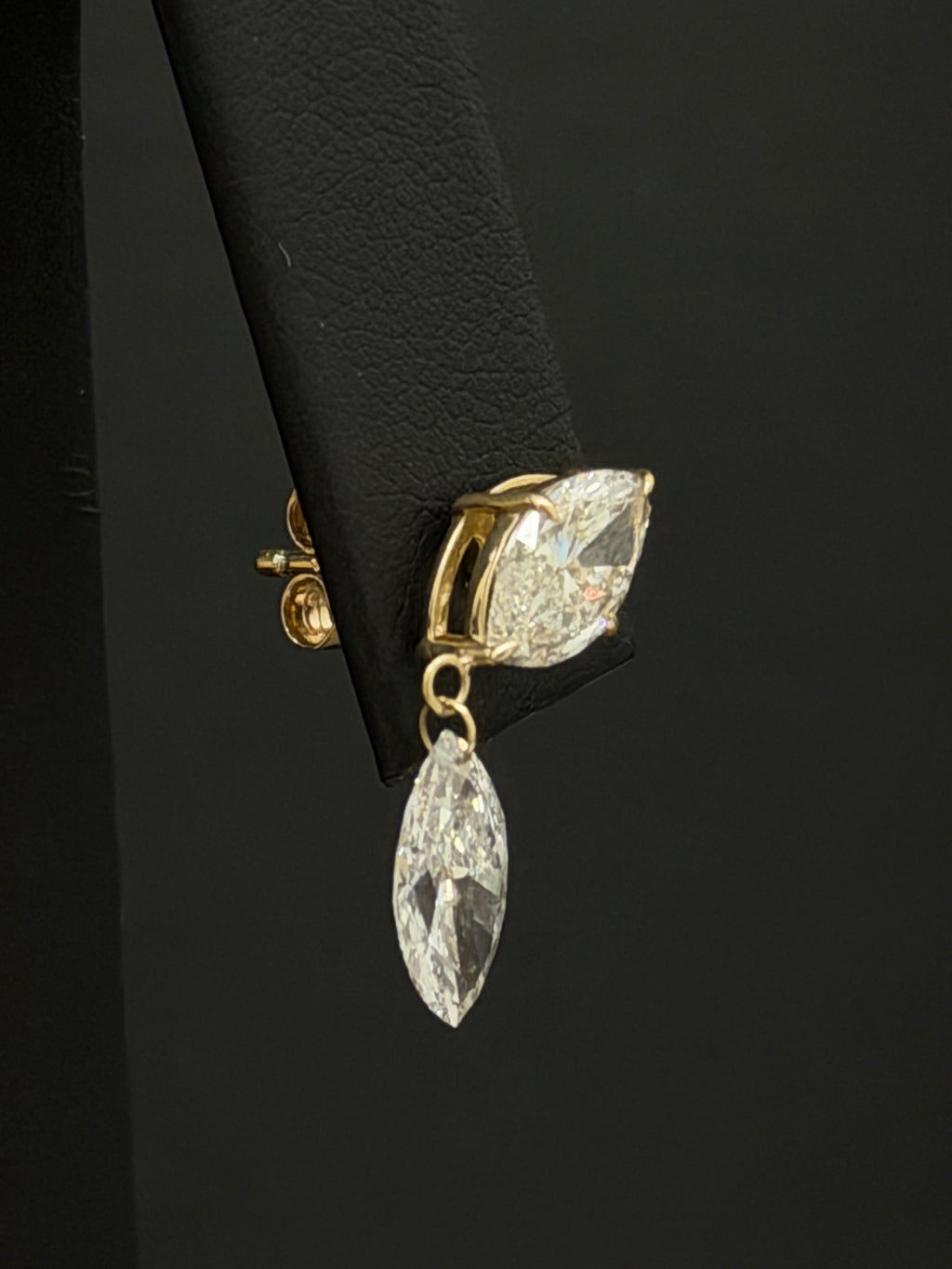 Drilled Marquise Earrings