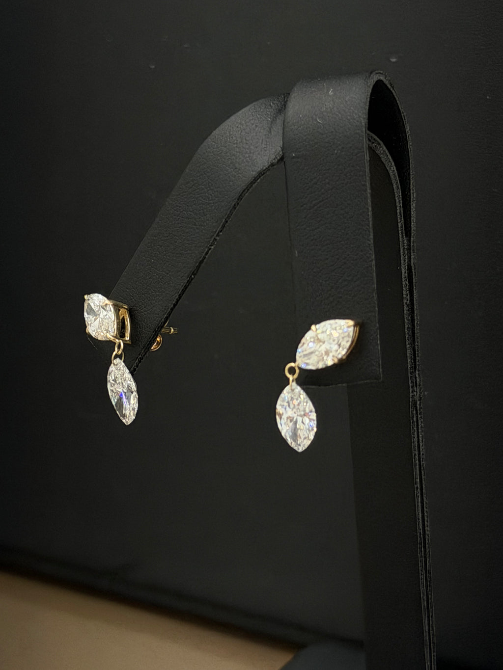 Drilled Marquise Earrings