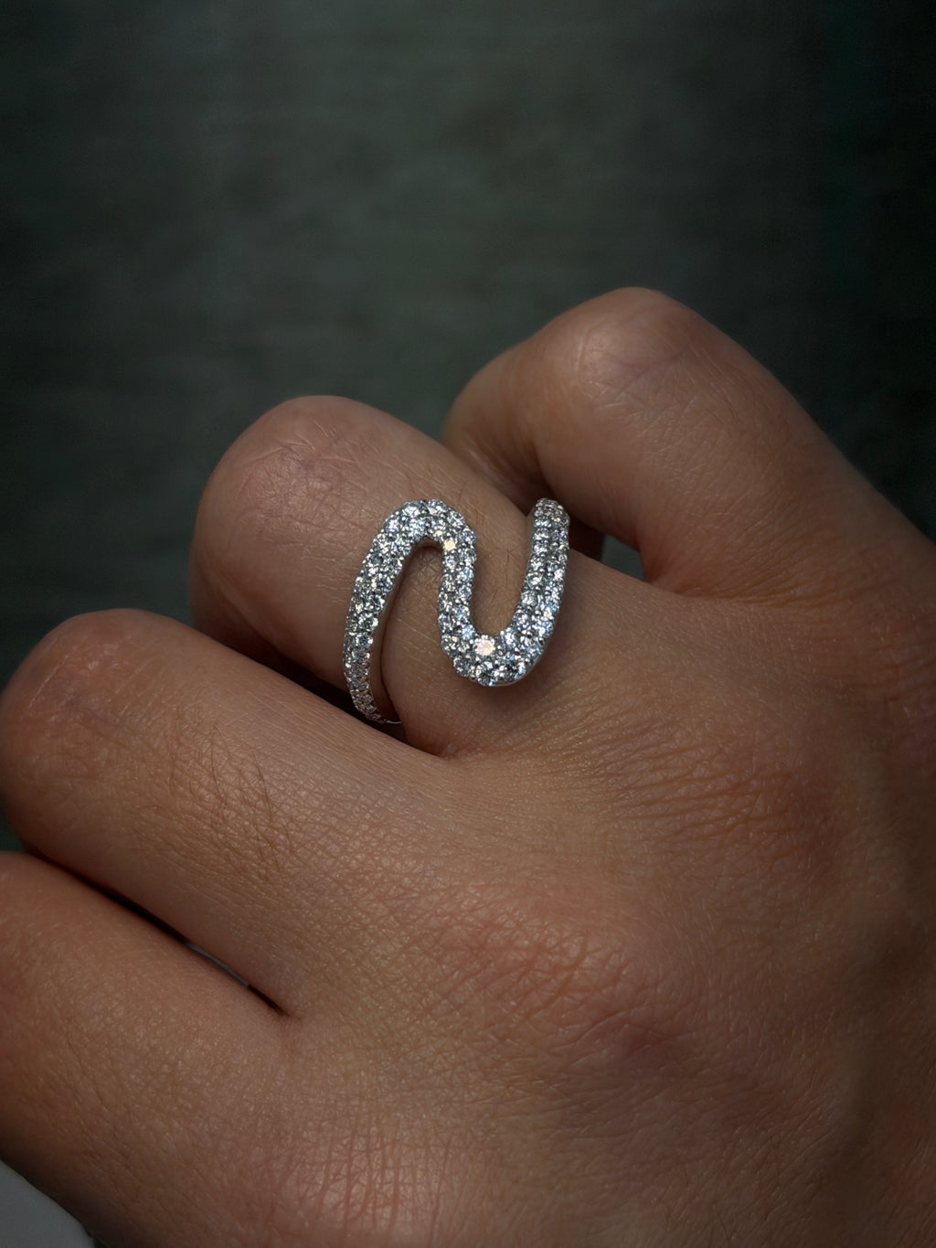 Pavé Twist Ring