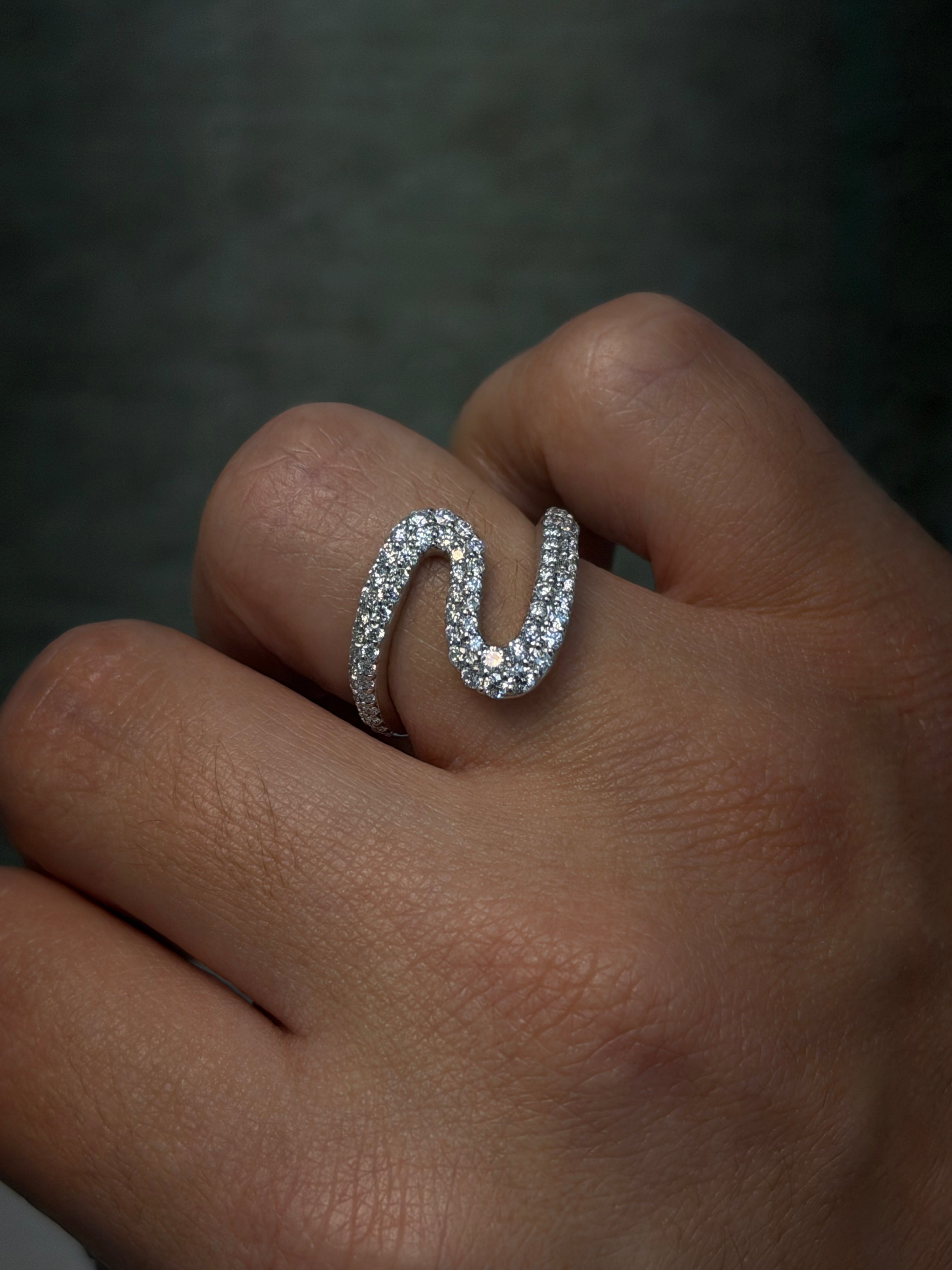 Pavé Twist Ring