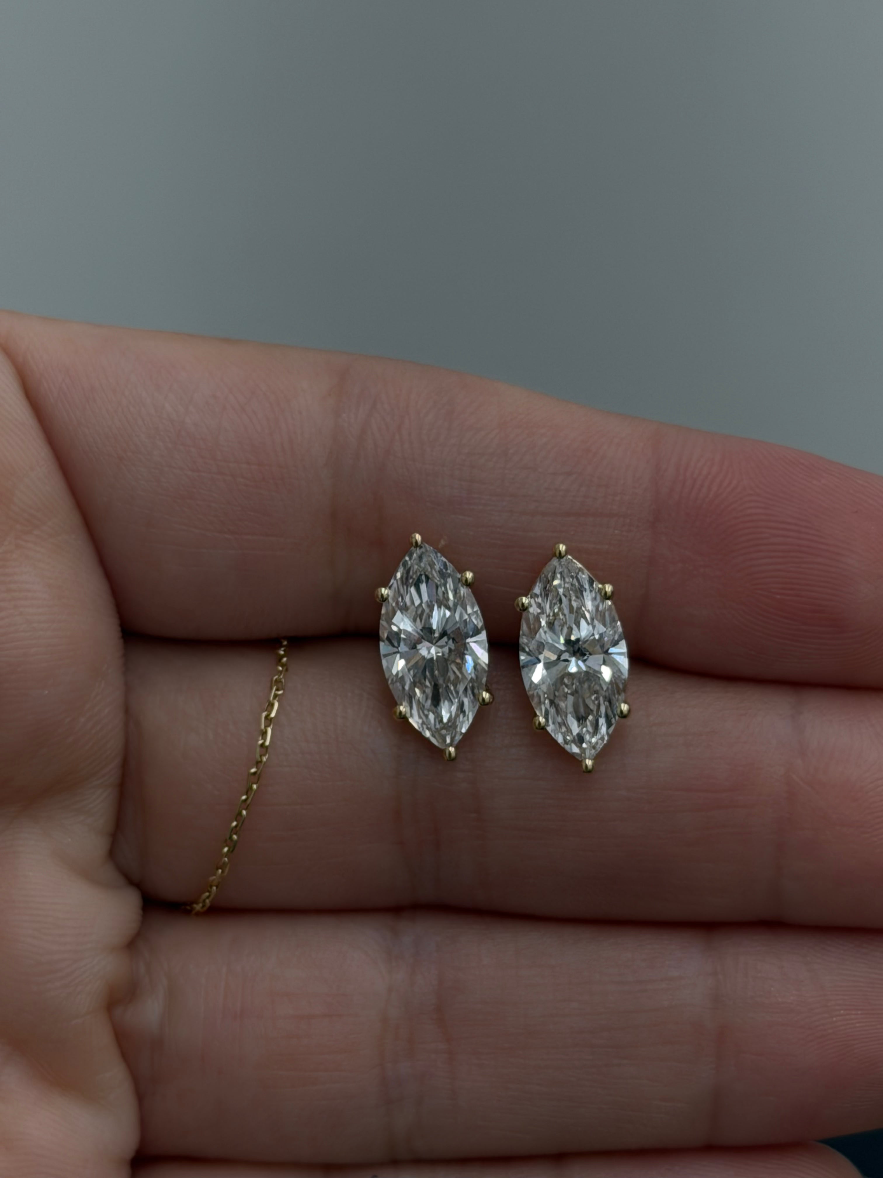 4ctw Marquise Studs