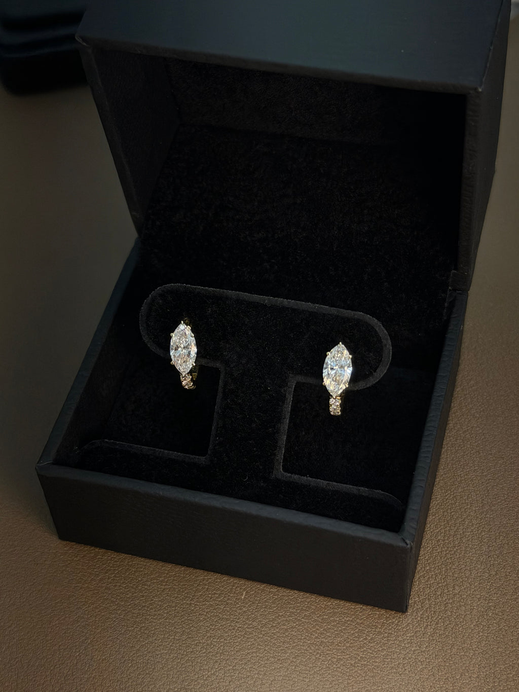 Pavé Marquise Hoops